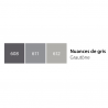 BLOC COLLÉ PETIT CÔTÉ 12 FEUILLES 430 G NUANCES DE GRIS