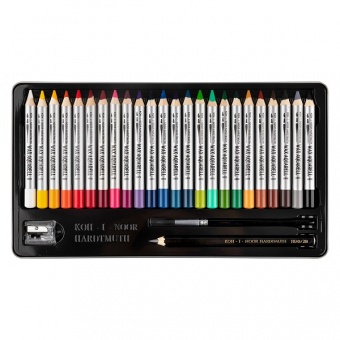 ETUI DE 24 CRAYONS WAX AQUARELL ET USTENSILES