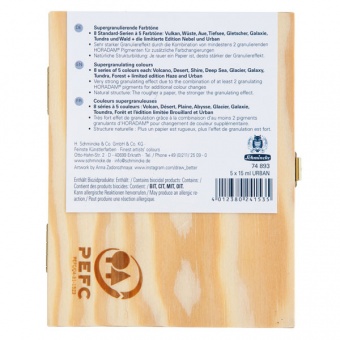 COFFRET BOIS 5 TUBES 15 ML HORADAM SUPER GRANULANTES URBAN