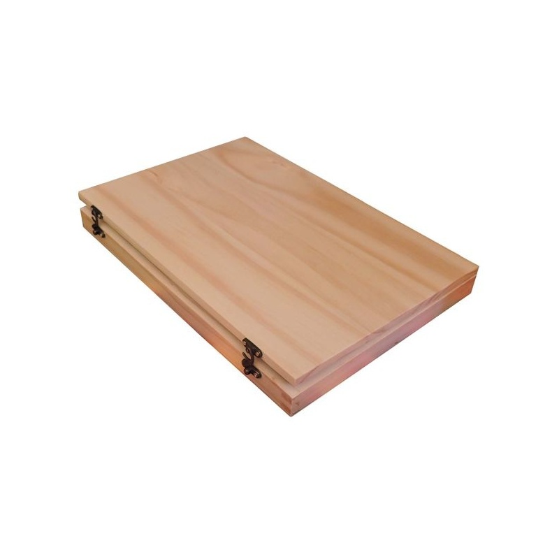 COFFRET EN PIN POUR 24 PASTELS