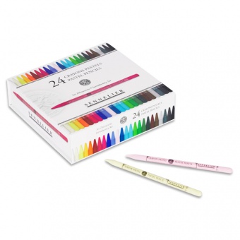 BOITE 24 CRAYONS PASTELS ASSORTIS