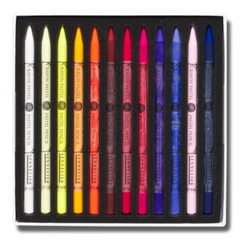 BOITE 24 CRAYONS PASTELS ASSORTIS