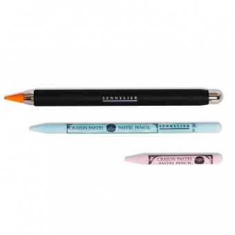 PORTE CRAYON PASTEL METAL NOIR