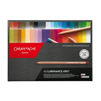 BOÎTE CARTON DE 40 CRAYONS DE COULEUR LUMINANCE