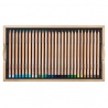 COFFRET BOIS DE 100 CRAYONS DE COULEUR LUMINANCE + ACCESSOIRES