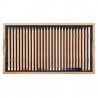 COFFRET BOIS DE 100 CRAYONS DE COULEUR LUMINANCE + ACCESSOIRES