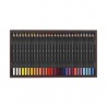 COFFRET BOIS DE 80 CRAYONS DE COULEUR AQUARELLE ARTIST MUSEUM + 3 CRAYONS GRAPHITE