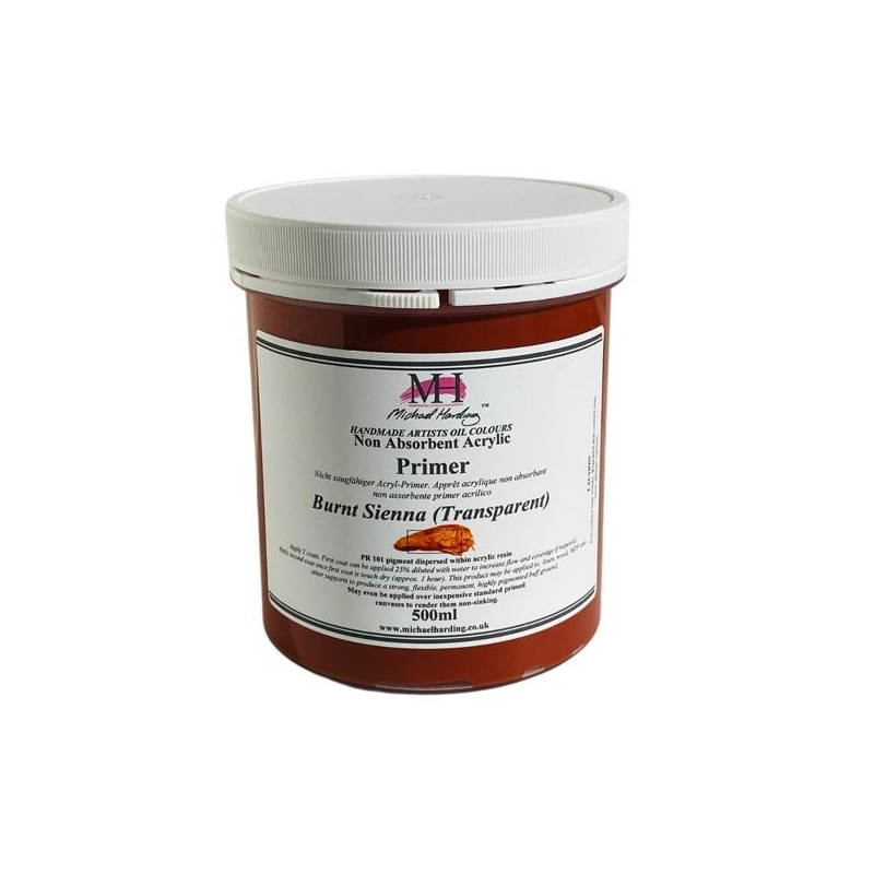 PRIMAIRE ACRYLIQUE NON ABSORBANT SIENNE BRULEE TRANSPARENTE