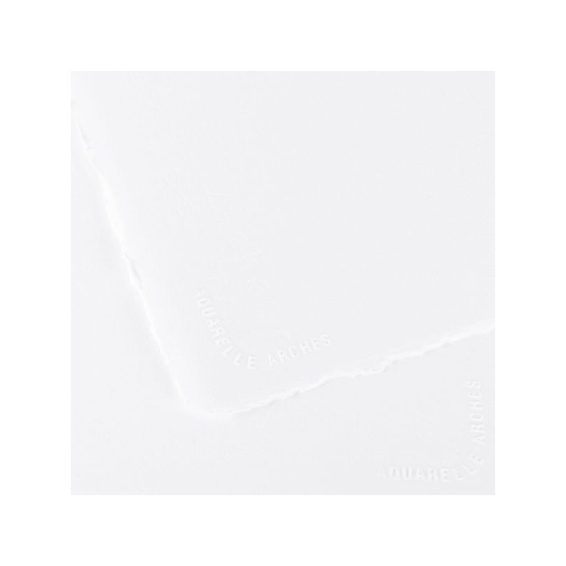 FEUILLE ARCHES AQUARELLE 56 X 76 640G GRAIN SATIN BLANC ECLATANT
