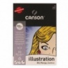 ILLUSTRATION BLOC COLLE 1 COTE 12 FEUILLES 250G BLANC