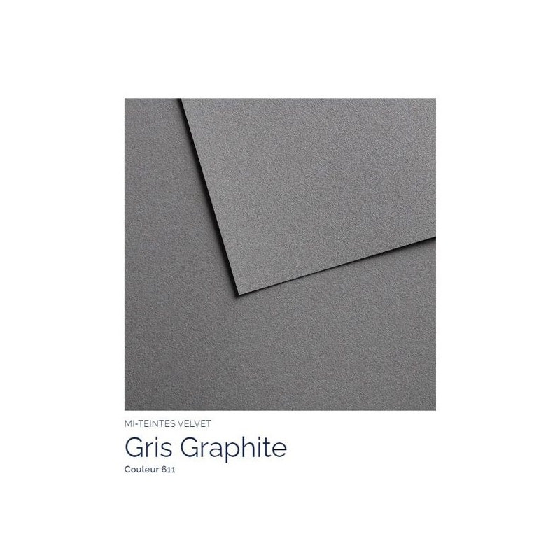 ROULEAU 100 X 500 430 G GRIS GRAPHITE 611