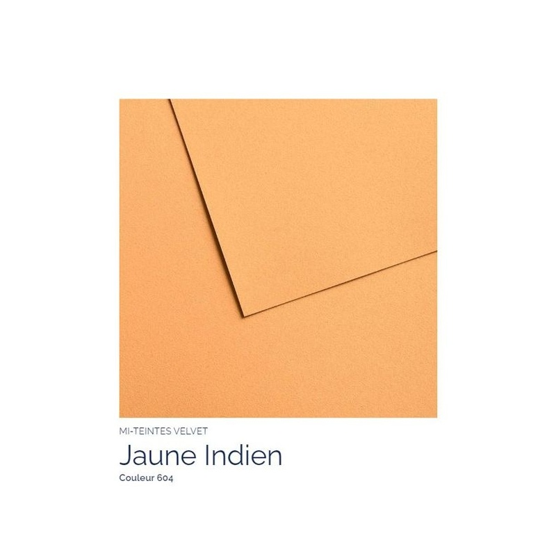 FEUILLE 430 G 50 X 65 JAUNE INDIEN 604