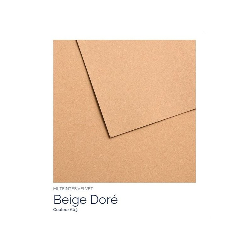 FEUILLE 430 G 50 X 65 BEIGE DORE 603