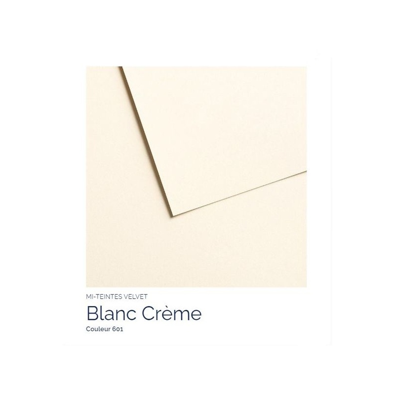 FEUILLE 430 G 50 X 65 BLANC CREME 601