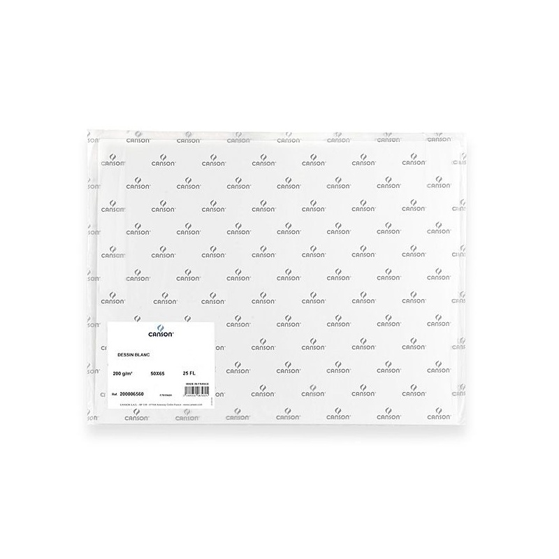 MANIPACK DESSIN BLANC CANSON 25 F 50 X 65 200 G
