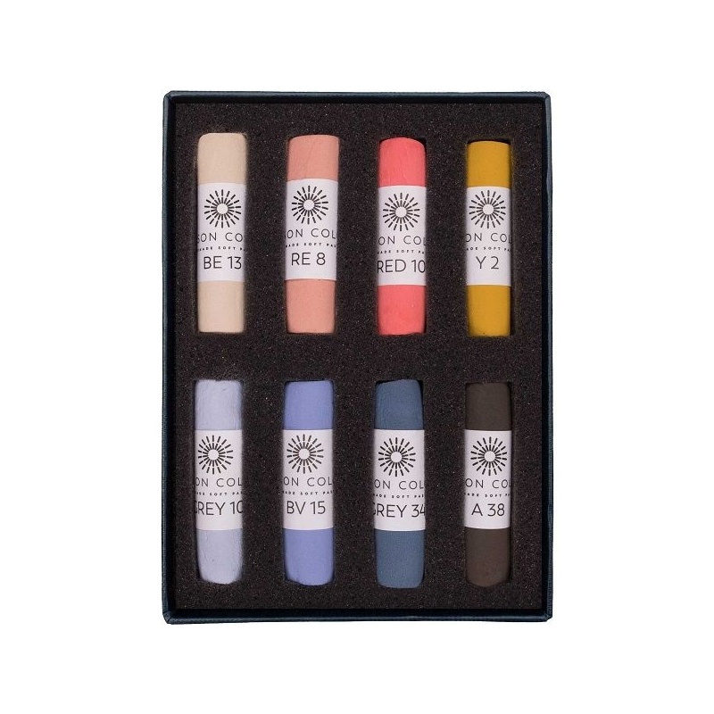 SET 8  SMALL PASTELS  PORTRAIT