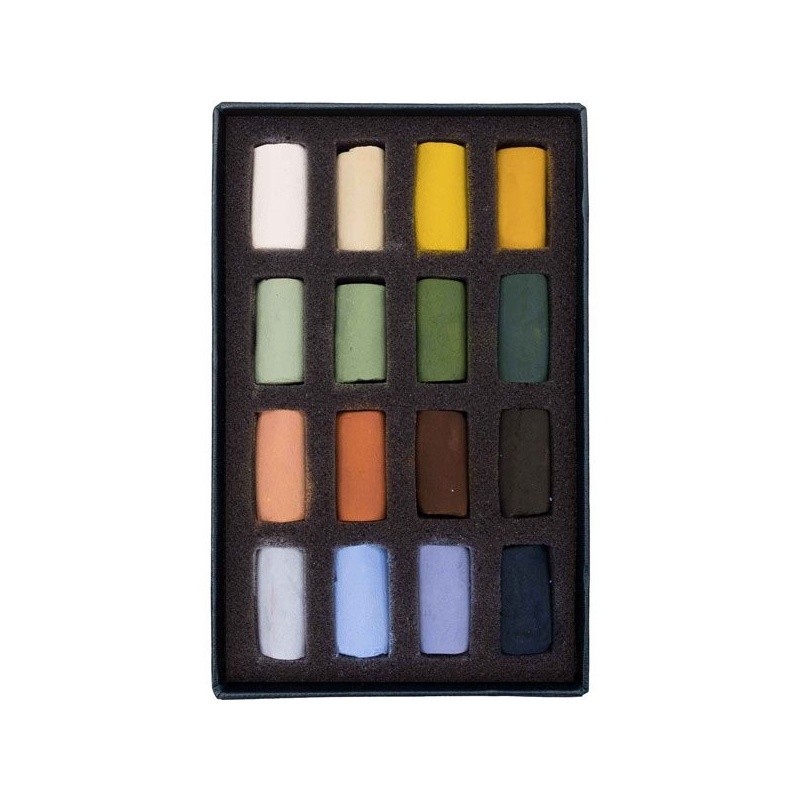SET 16 1/2  PASTELS PAYSAGE