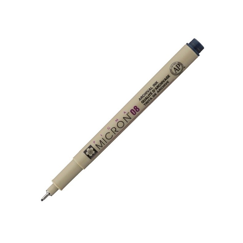 PIGMA MICRON  POINTE CALIBREE 08 - 0.50 MM - BLEU FONCE