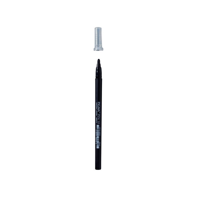 PIGMA PEN 10 - POINTE OGIVE 0.7 MM  NOIR