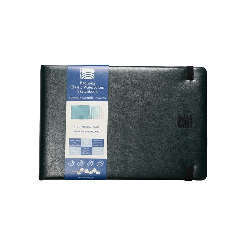 CARNET DE VOYAGE 100 % COTON 24 FEUILLES 300 G GRAIN FIN 16 X 24
