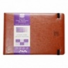 CARNET DE VOYAGE 100 % COTON 24 FEUILLES 300 G GRAIN SATIN 16 X 24