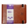CARNET DE VOYAGE 100 % COTON 24 FEUILLES 300 G GRAIN SATIN 12 X 16