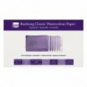 FEUILLE AQUARELLE 100 % COTON 300 G GRAIN SATIN 56 X 76