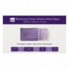 FEUILLE AQUARELLE 100 % COTON 300 G GRAIN SATIN 38 X 56