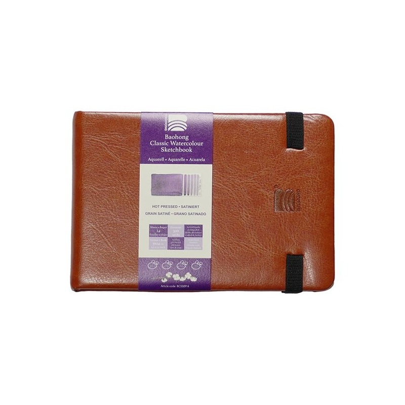 CARNET DE VOYAGE 100 % COTON 24 FEUILLES 300 G GRAIN SATIN 9 X 14
