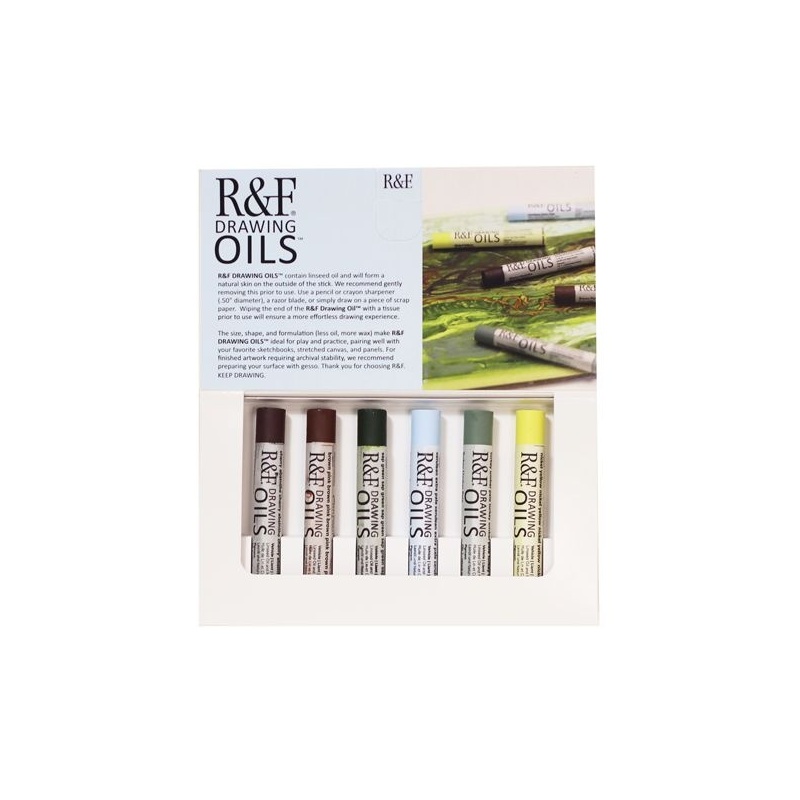 DRAWING OIL SET LANDSCAPE 6 BATONS 12 ML