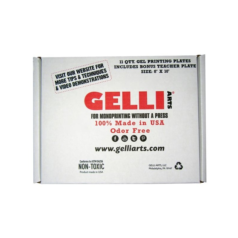 PACK COLLECTIVITE 11 PLAQUES POUR MONOTYPE PLATE 20.3 X 25.4 CM