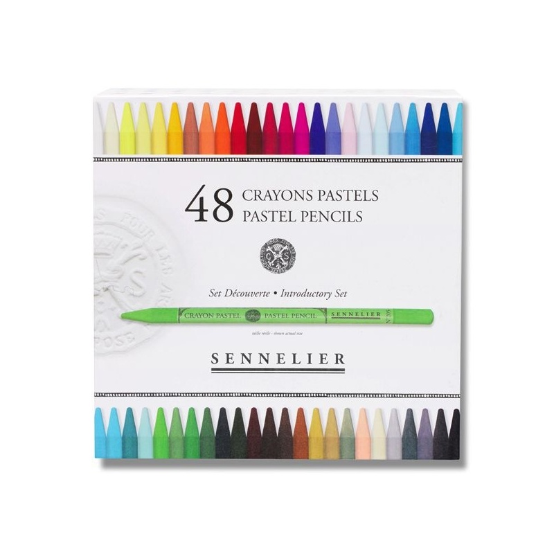BOITE 48 CRAYONS PASTELS ASSORTIS