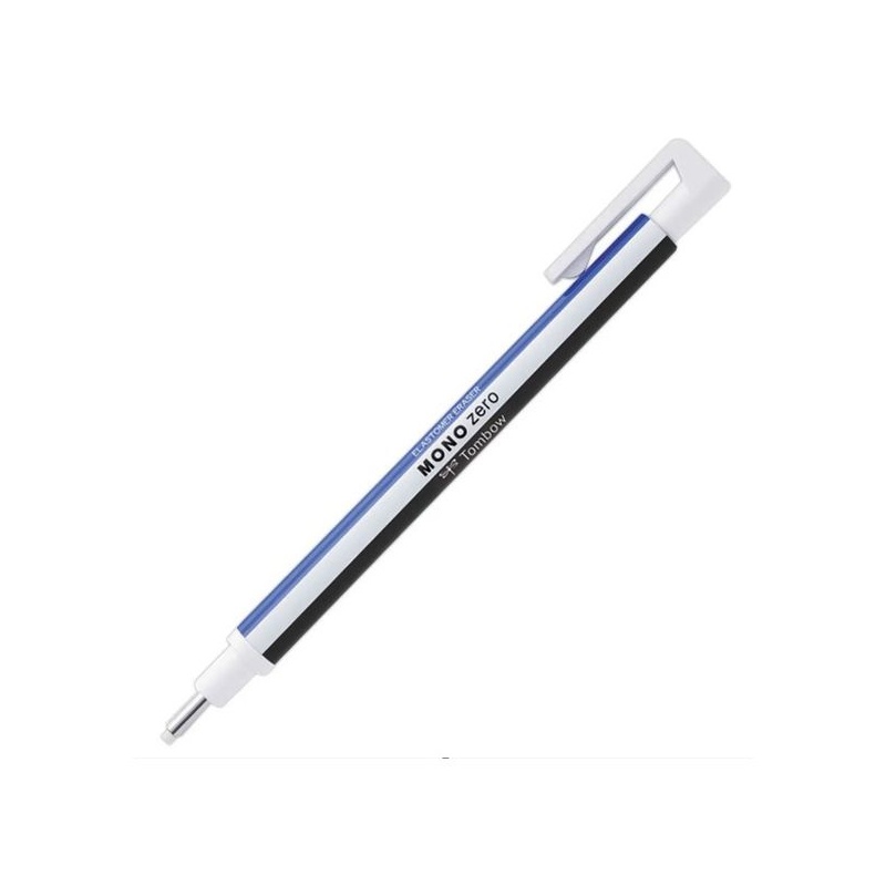 TOMBOW STYLO GOMME MONO ZERO BLEU BLANC POINTE RONDE DIAMETRE 2.3 MM
