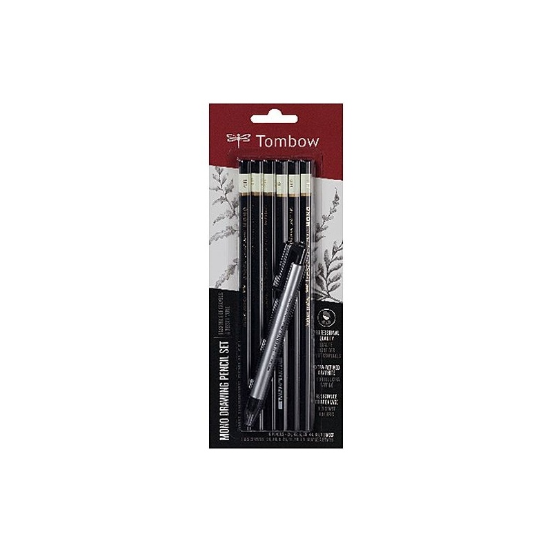 SET 6 CRAYONS GRAPHITE MONO 100 + STYLO CORRECTEUR MONO ZERO POINTE RONDE
