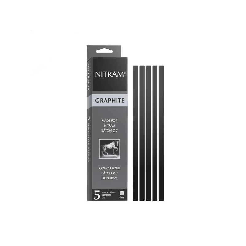 5 BATONS GRAPHITE 3B 4 X 4 X 100 MM POUR BATON 2.0