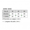 SPALTER MASTER TYPE HAKE PETIT GRIS ET SYNTHETIQUE MANCHE COURT SERIE 3940