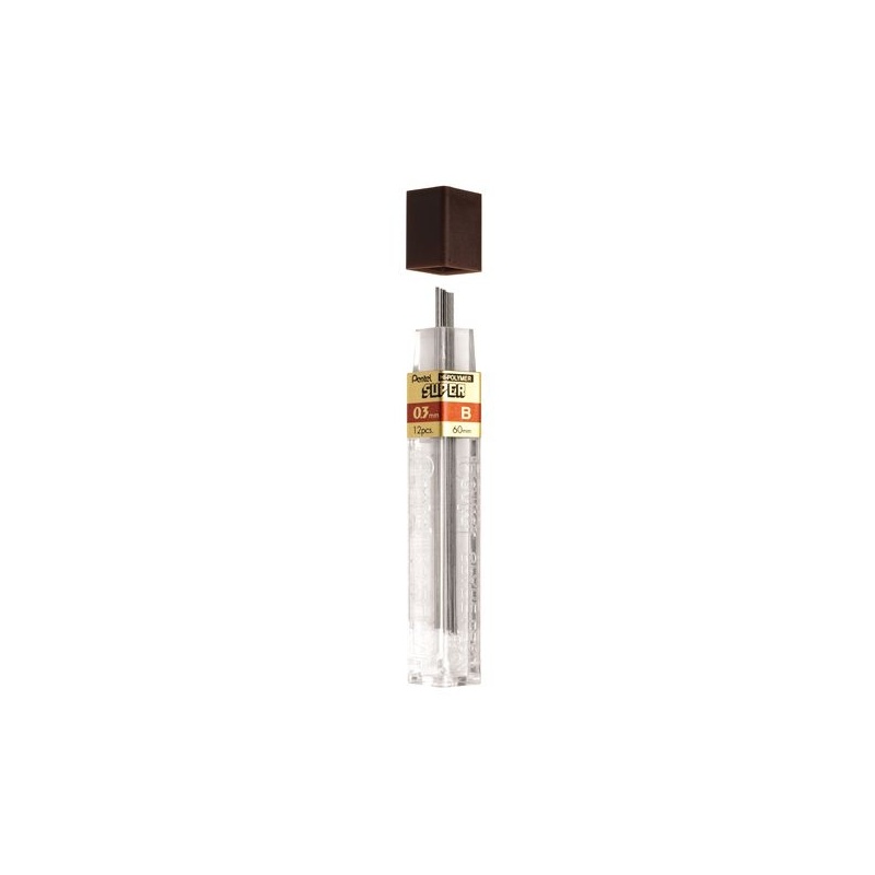 ETUI DE 12 MINES GRAPHITE HI POLYMER SUPER 0.3 MM B