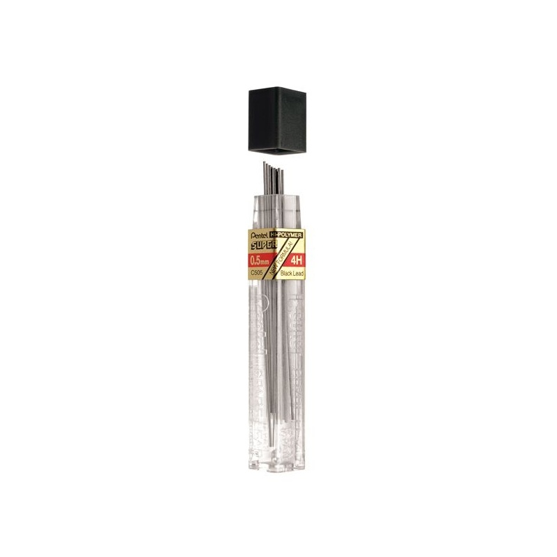 ETUI DE 12 MINES GRAPHITE HI POLYMER SUPER 0.5 MM  4H