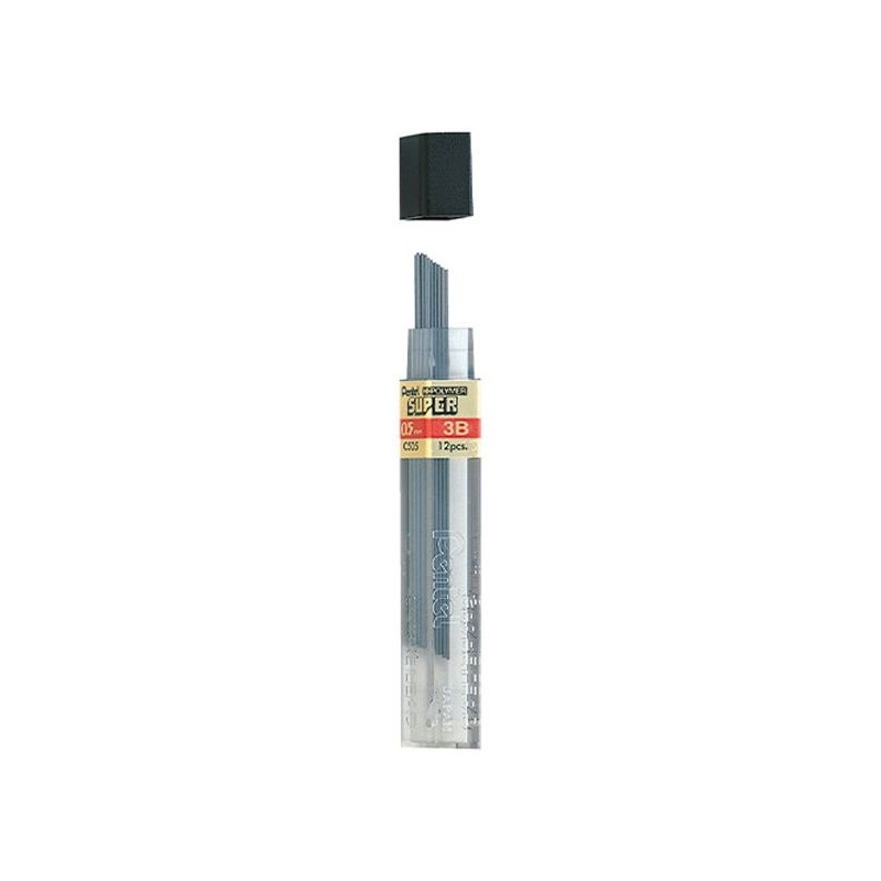 ETUI DE 12 MINES GRAPHITE HI POLYMER SUPER 0.5 MM  3B