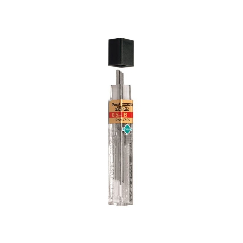 ETUI DE 12 MINES GRAPHITE HI POLYMER SUPER 0.5 MM  B