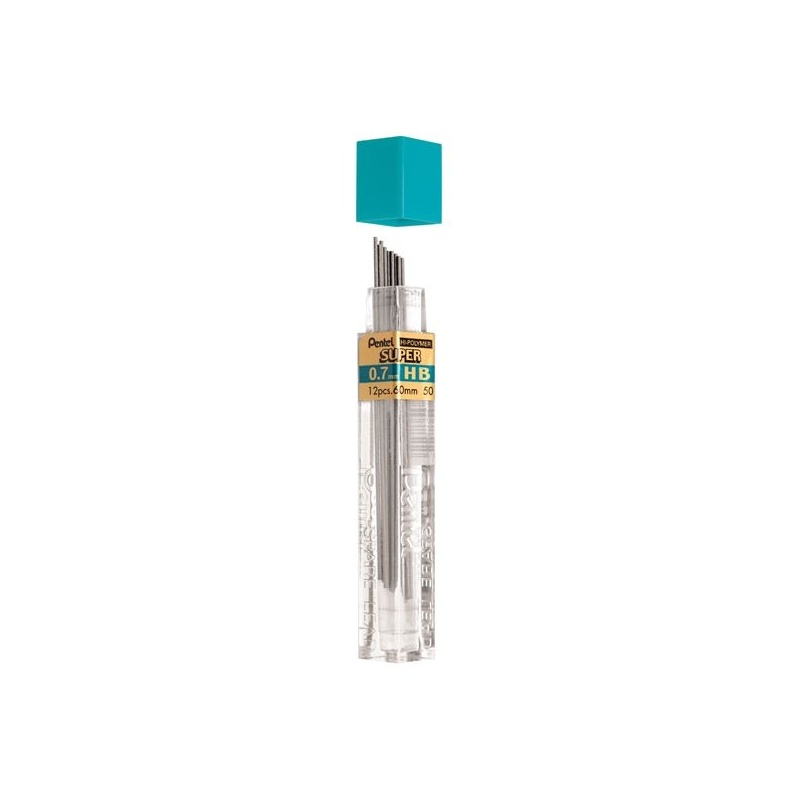ETUI DE 12 MINES GRAPHITE HI POLYMER SUPER 0.7 MM HB