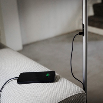 LAMPE SUR PIED SLIMLINE 4 ICED GREY