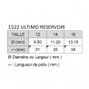 ULTIMO RESERVOIR PINCEAU JUPON SYNTHETIQUE ROND POINTE FINE SERIE 1522