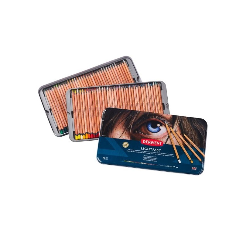 BOITE METAL 72 CRAYONS LIGHTFAST