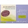 ARTISTICO BLOC EXTRAWHITE COLLE 4 COTES 25 FEUILLES 300 G GRAIN TORCHON