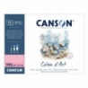COTON D ART BLOC COLLE 1 COTE 12 FEUILLES 300 G GRAIN SATIN