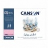 COTON D ART BLOC COLLE 4 COTES 20 FEUILLES 300 G GRAIN SATIN