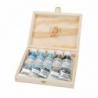 COFFRET BOIS 5 TUBES 15 ML HORADAM SUPER GRANULANTES GLACIER