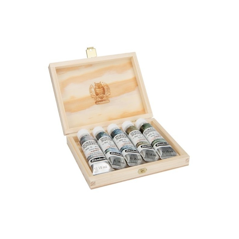 COFFRET BOIS 5 TUBES 15 ML HORADAM SUPER GRANULANTES BROUILLARD
