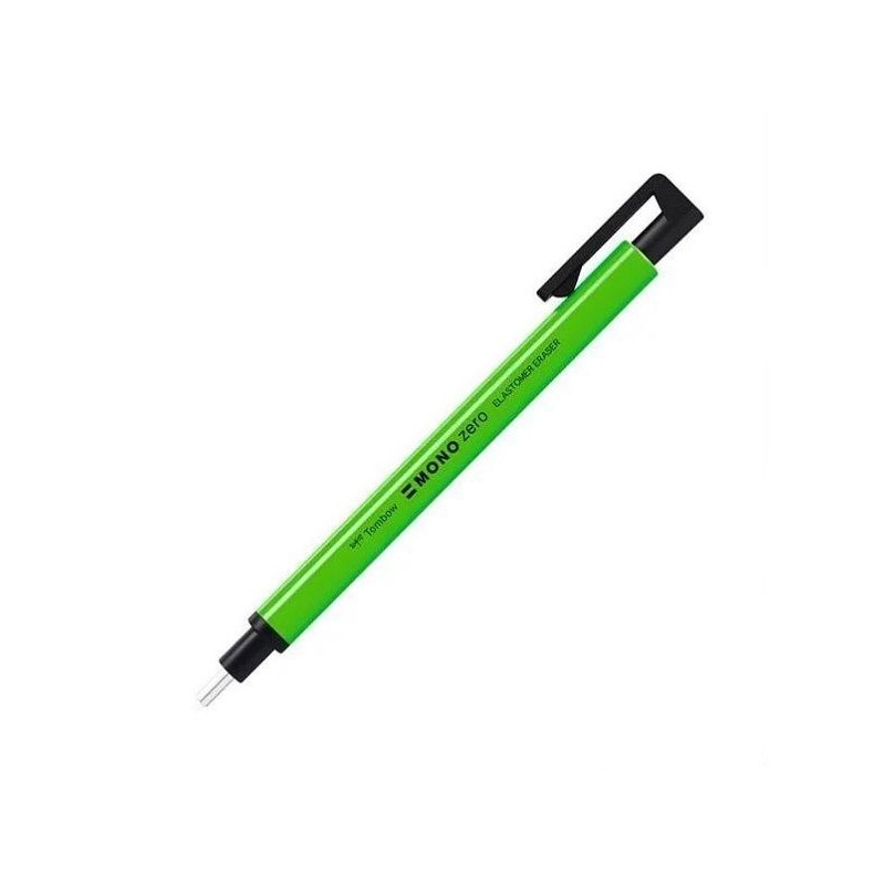 TOMBOW STYLO GOMME MONO ZERO NEON VERT POINTE RONDE DIAMETRE 2.3 MM